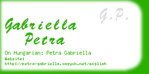 gabriella petra business card